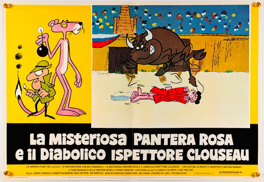 『ピンクパンサー La pantera rosa e il diabolico ispettore clouseau』 映画 ポスター イタリア オリジナル [518]