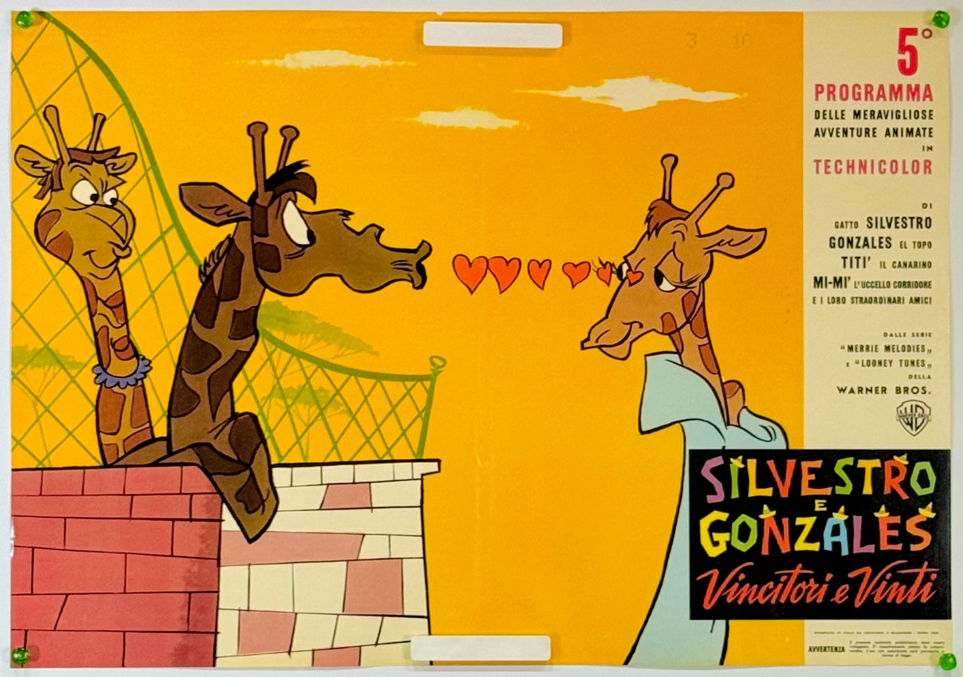 『ルーニー・テューンズ Silvestro e Gonzales vincitori e vinti』 映画 ポスター イタリア オリジナル [5192]_1