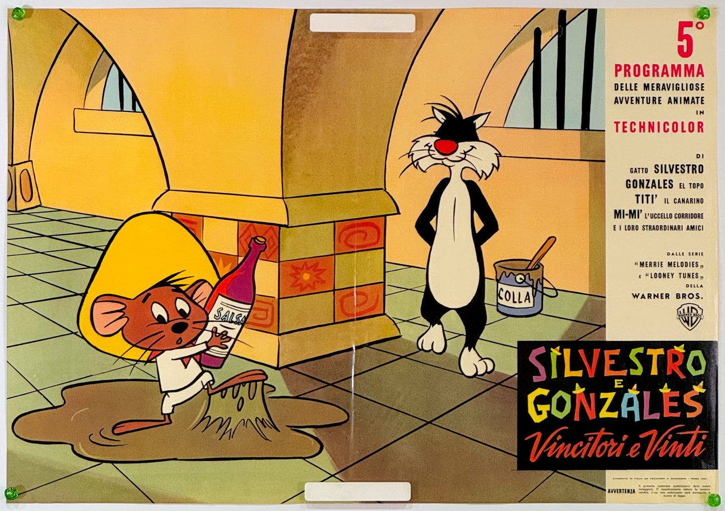 『ルーニー・テューンズ Silvestro e Gonzales vincitori e vinti』 映画 ポスター イタリア オリジナル [5196]
