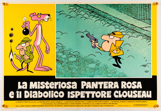 『ピンクパンサー La pantera rosa e il diabolico ispettore clouseau』 映画 ポスター イタリア オリジナル [519]