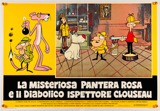 『ピンクパンサー La pantera rosa e il diabolico ispettore clouseau』 映画 ポスター イタリア オリジナル [520]
