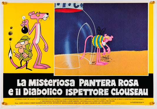 『ピンクパンサー La pantera rosa e il diabolico ispettore clouseau』 映画 ポスター イタリア オリジナル [521]