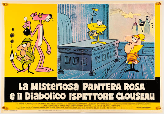 『ピンクパンサー La pantera rosa e il diabolico ispettore clouseau』 映画 ポスター イタリア オリジナル [522]