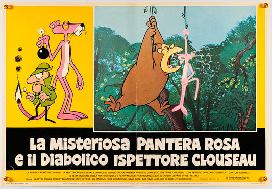 『ピンクパンサー La pantera rosa e il diabolico ispettore clouseau』 映画 ポスター イタリア オリジナル [523]
