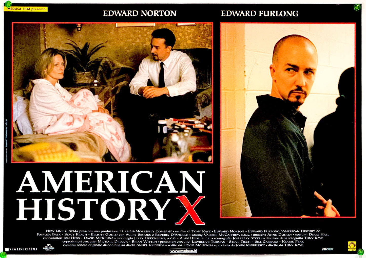 『アメリカン・ヒストリーX』 映画 ポスター イタリア オリジナル [5331]