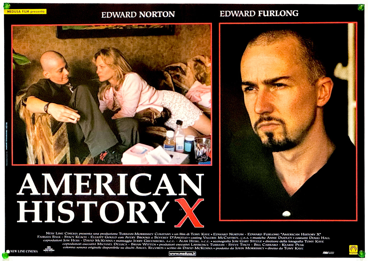 『アメリカン・ヒストリーX』 映画 ポスター イタリア オリジナル [5332]