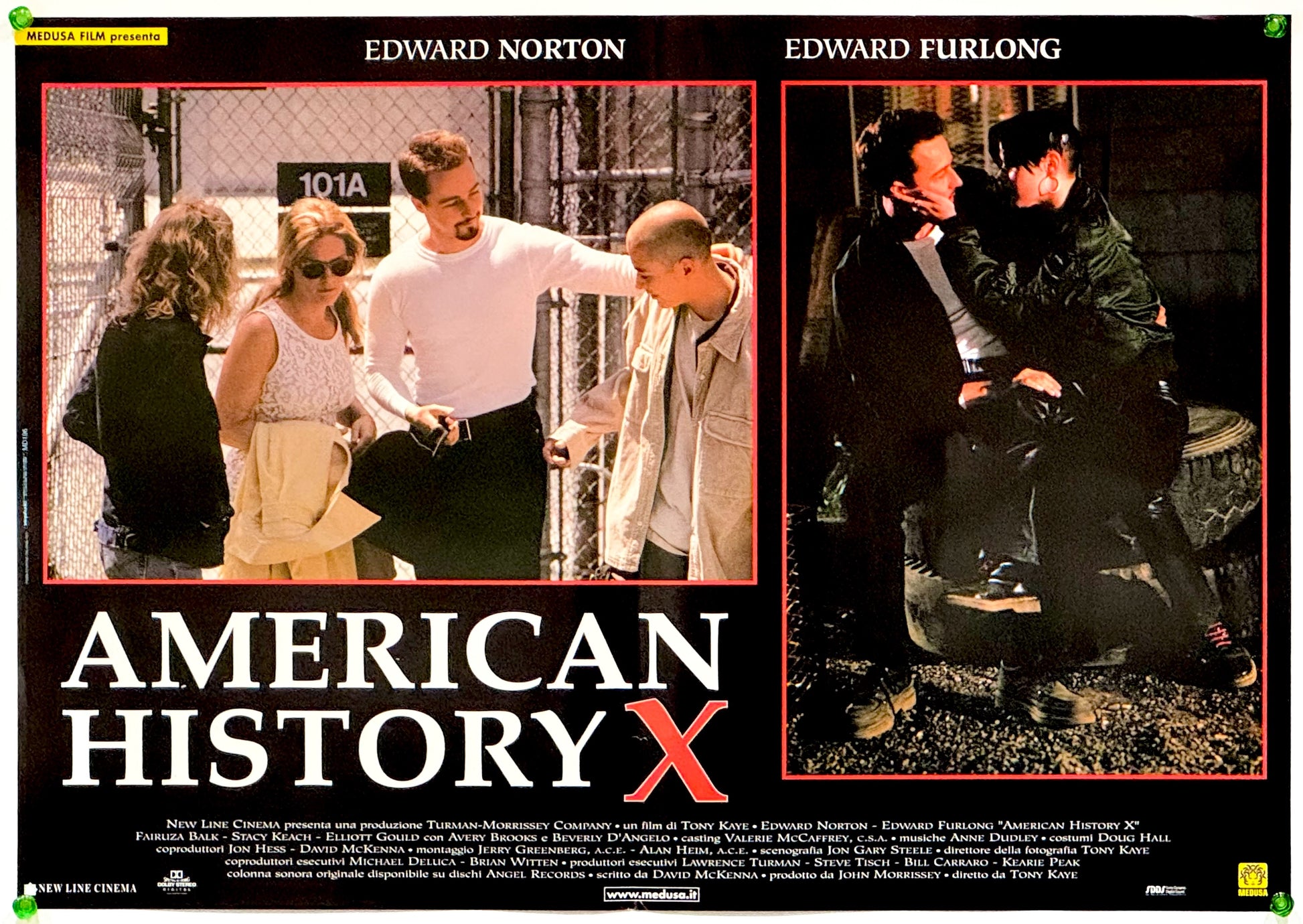 『アメリカン・ヒストリーX』 映画 ポスター イタリア オリジナル [5335]