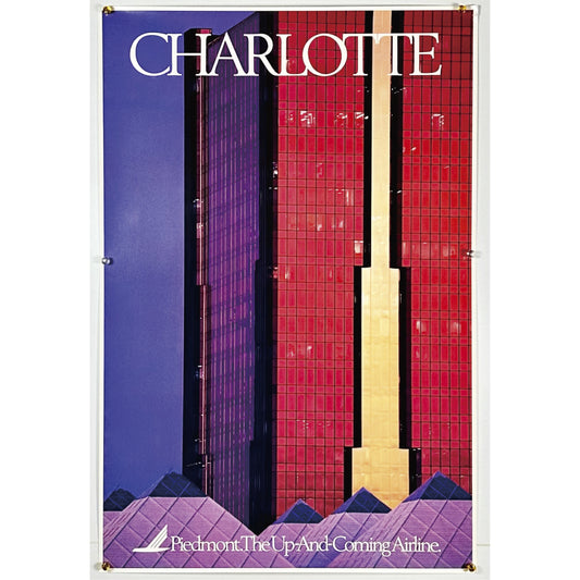 『ピードモント航空 Charlotte』 広告 ポスター アメリカ オリジナル [55]