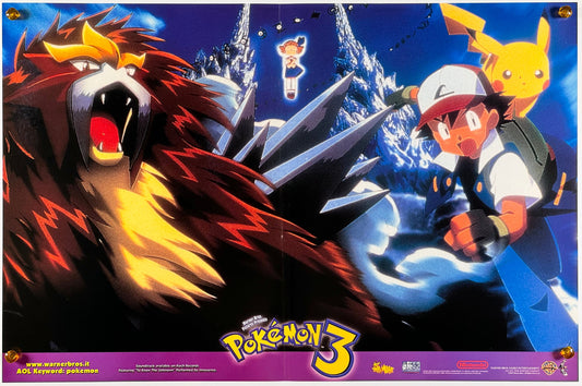 『劇場版ポケットモンスター 結晶塔の帝王 ENTEI』 映画 ポスター イタリア オリジナル [628]