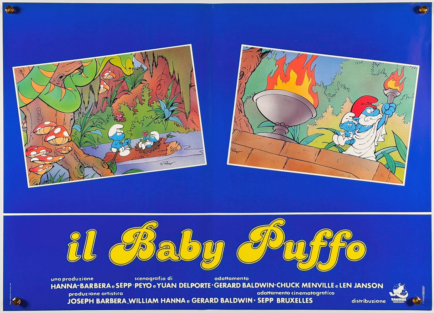 『ベビースマーフ Baby Smurf』 映画 ポスター イタリア オリジナル [632]