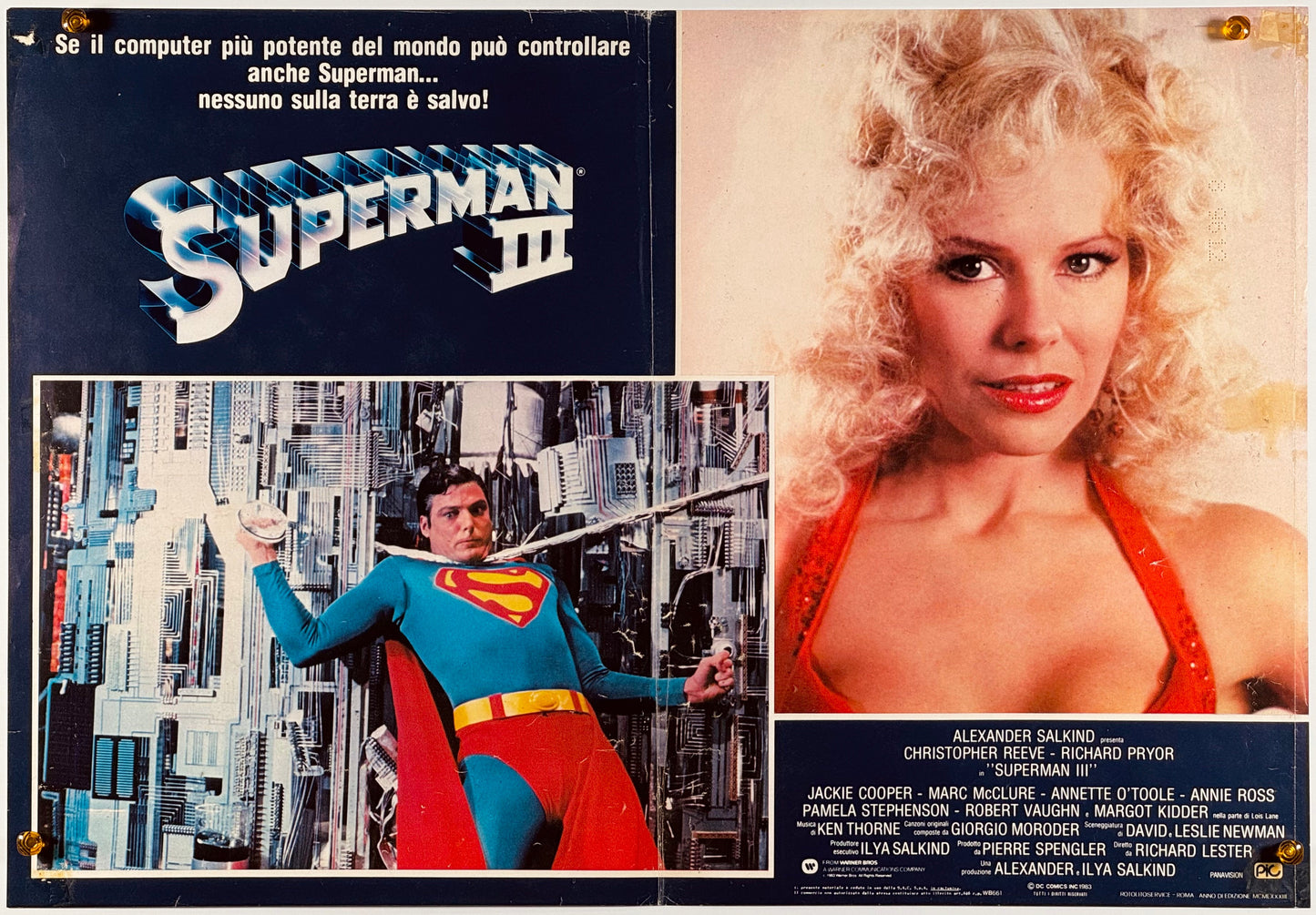 『スーパーマンIII/電子の要塞』 映画 ポスター イタリア オリジナル [653]