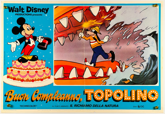 『ウォルト・ディズニー Mickey's 60th Birthday』 映画 ポスター イタリア オリジナル [655]