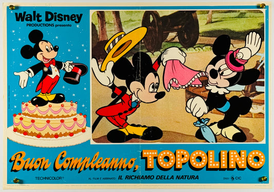 『ウォルト・ディズニー Mickey's 60th Birthday』 映画 ポスター イタリア オリジナル [656]