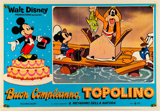 『ウォルト・ディズニー Mickey's 60th Birthday』 映画 ポスター イタリア オリジナル [658]