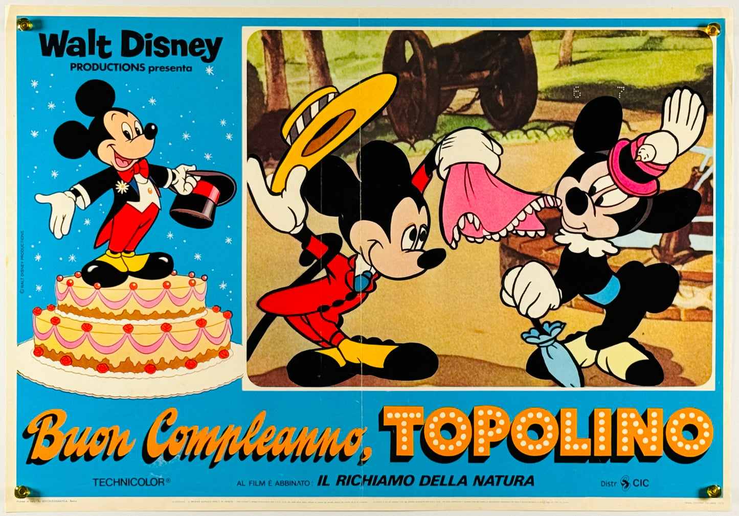 『ウォルト・ディズニー Mickey's 60th Birthday』 映画 ポスター イタリア オリジナル [659]