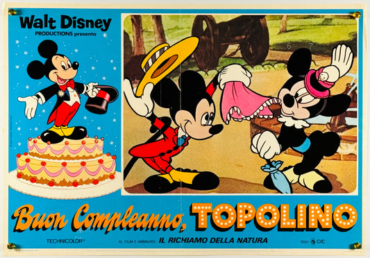 『ウォルト・ディズニー Mickey's 60th Birthday』 映画 ポスター イタリア オリジナル [659]