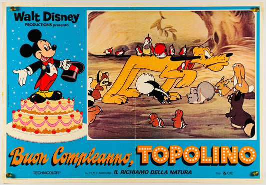 『ウォルト・ディズニー Mickey's 60th Birthday』 映画 ポスター イタリア オリジナル [660]