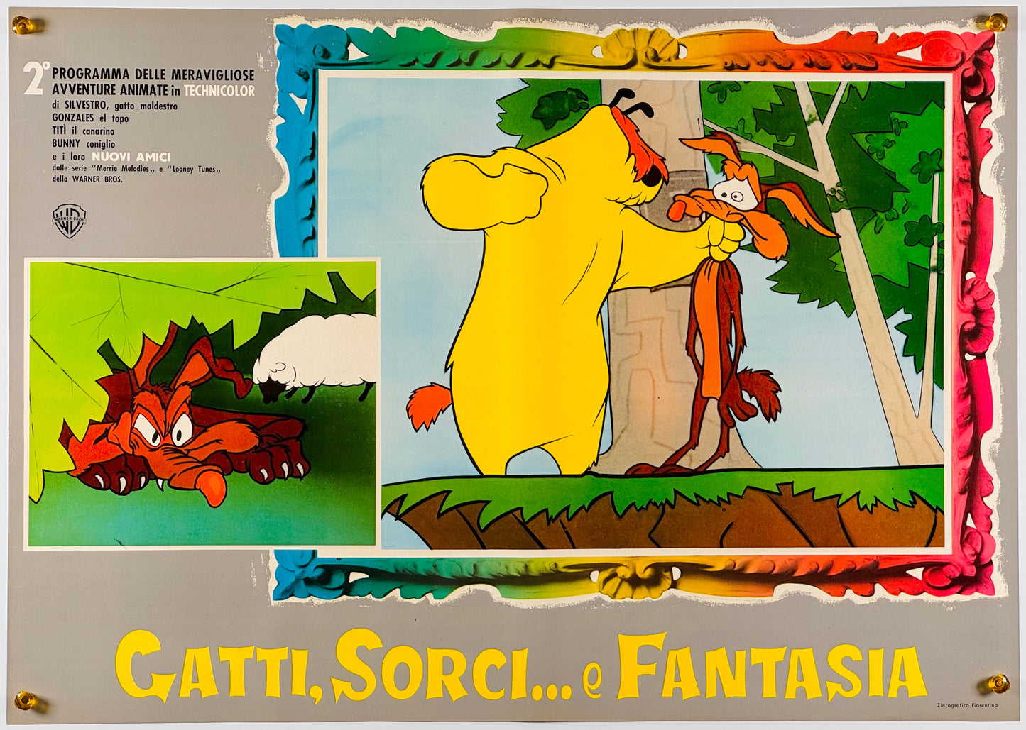 『ルーニー・テューンズ Gatti, sorci e fantasia』 映画 ポスター イタリア オリジナル [818]