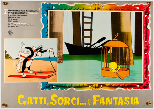 『ルーニー・テューンズ Gatti, sorci e fantasia』 映画 ポスター イタリア オリジナル [819]
