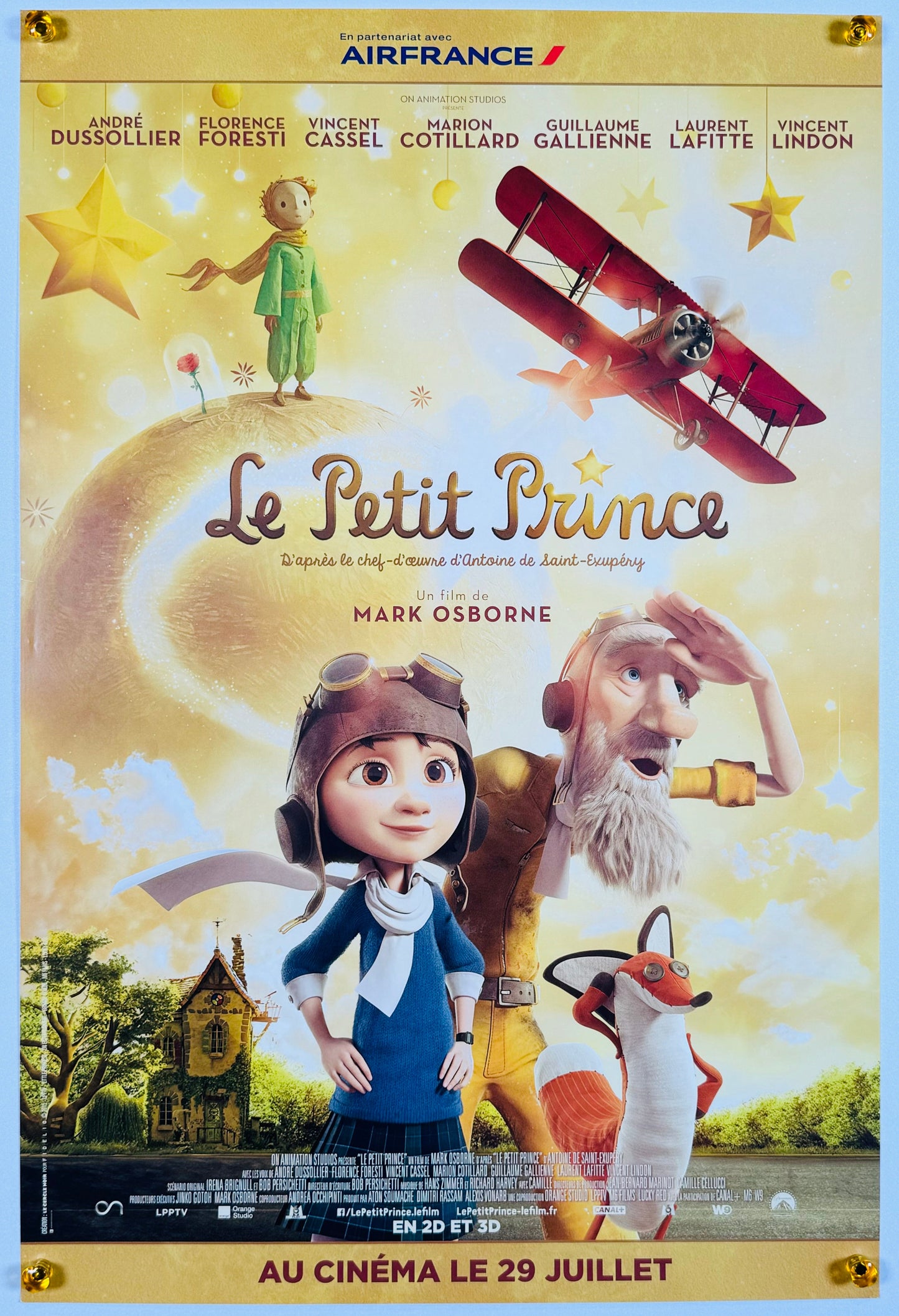 『リトルプリンス 星の王子さまと私』 映画 ポスター フランス オリジナル [84]