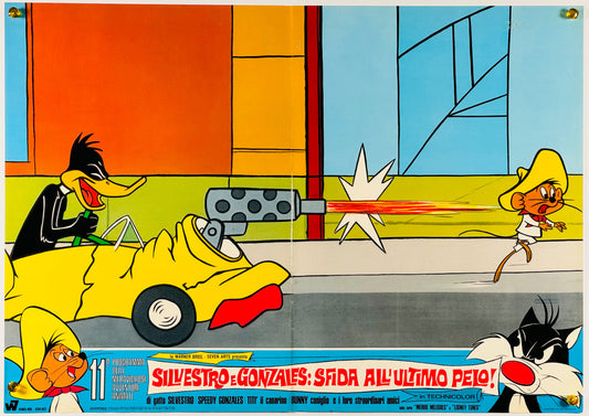 『ルーニー・テューンズ Silvestro e Gonzales : Sfida all'ultimo pelo!』 映画 ポスター イタリア オリジナル [850]
