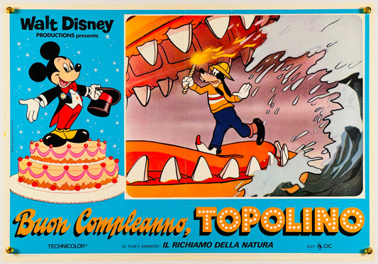 『ウォルト・ディズニー Mickey's 60th Birthday』 映画 ポスター イタリア オリジナル [856]