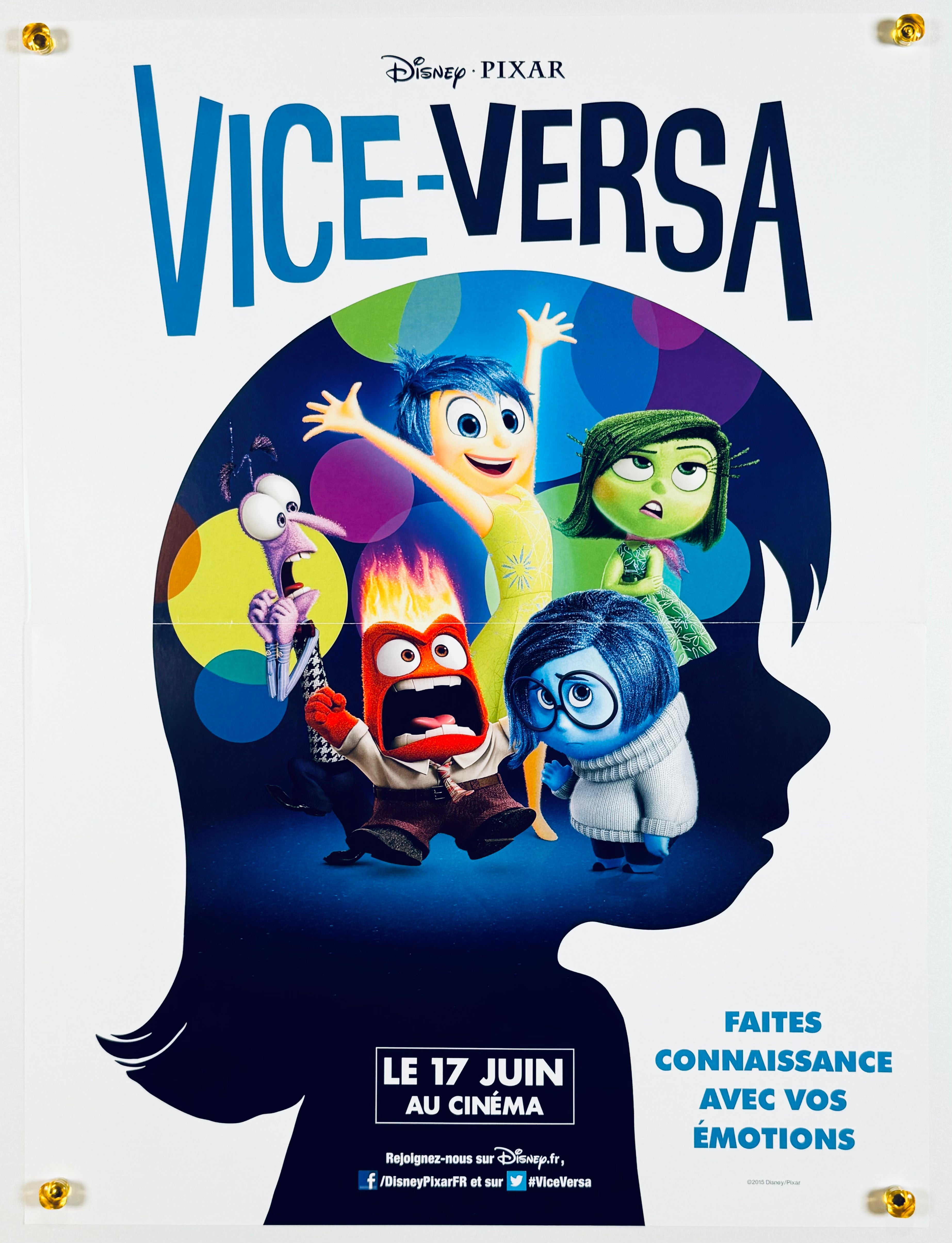 インサイド・ヘッド』 海外アニメ フランス - 海外版映画ポスター専門