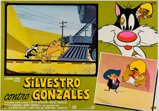 『ルーニー・テューンズ Silvestro contro Gonzales』 映画 ポスター イタリア オリジナル [861]
