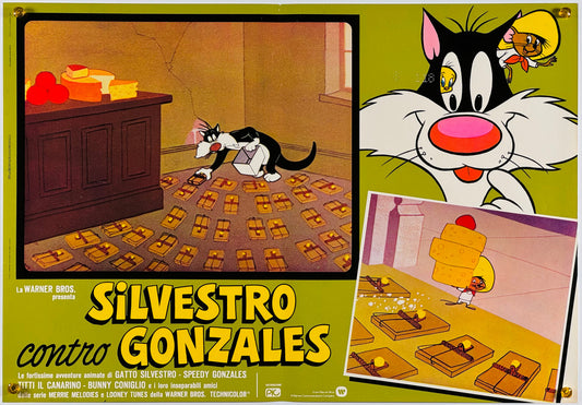 『ルーニー・テューンズ Silvestro contro Gonzales』 映画 ポスター イタリア オリジナル [862]