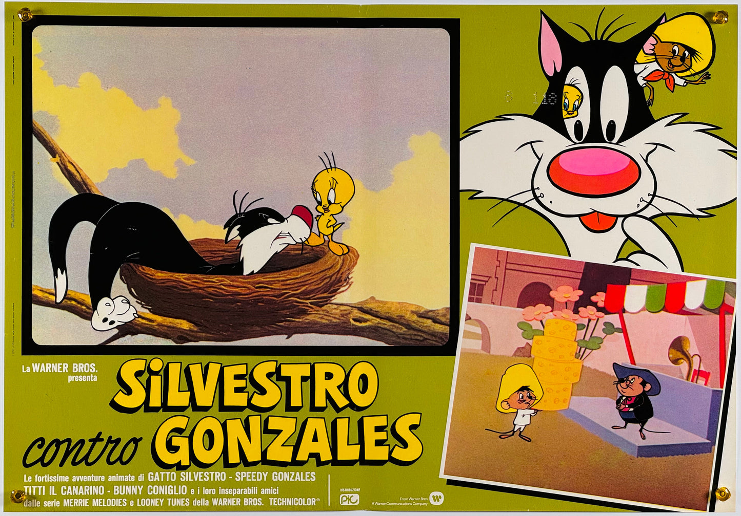 『ルーニー・テューンズ Silvestro contro Gonzales』 映画 ポスター イタリア オリジナル [863]