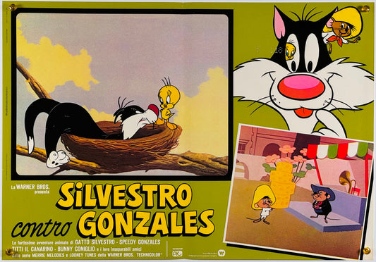 『ルーニー・テューンズ Silvestro contro Gonzales』 映画 ポスター イタリア オリジナル [863]