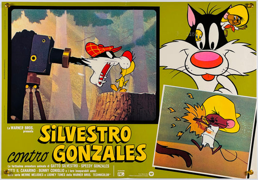 『ルーニー・テューンズ Silvestro contro Gonzales』 映画 ポスター イタリア オリジナル [864]