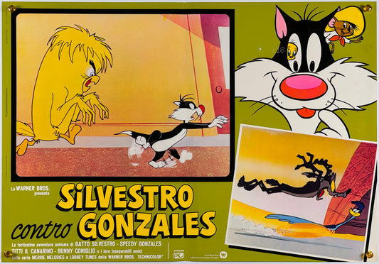 『ルーニー・テューンズ Silvestro contro Gonzales』 映画 ポスター イタリア オリジナル [865]