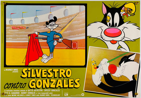 『ルーニー・テューンズ Silvestro contro Gonzales』 映画 ポスター イタリア オリジナル [867]