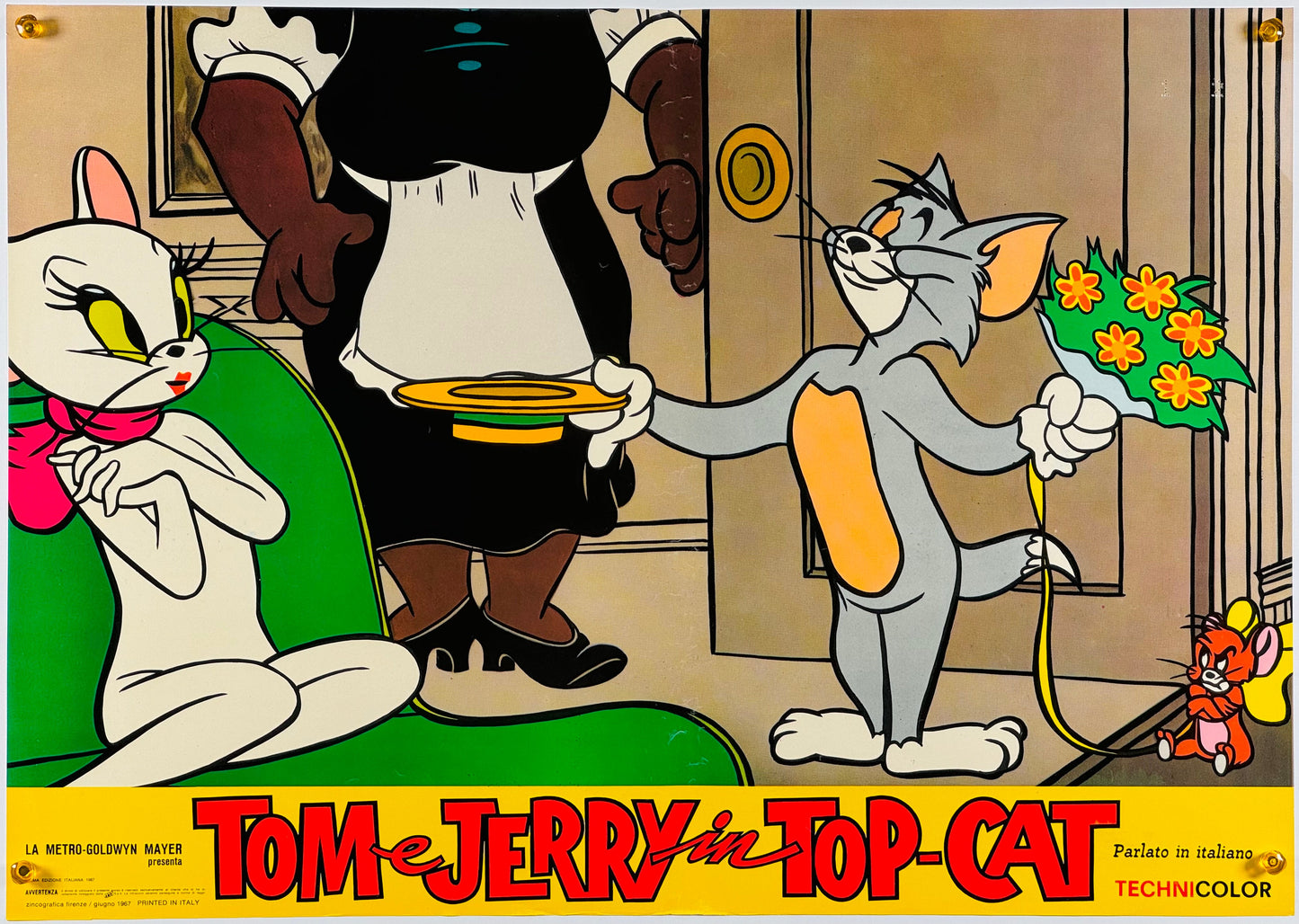 『トムとジェリー Tom e Jerry in Top Cat』 映画 ポスター イタリア オリジナル [870]