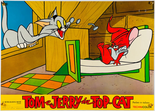 『トムとジェリー Tom e Jerry in Top Cat』 映画 ポスター イタリア オリジナル [871]