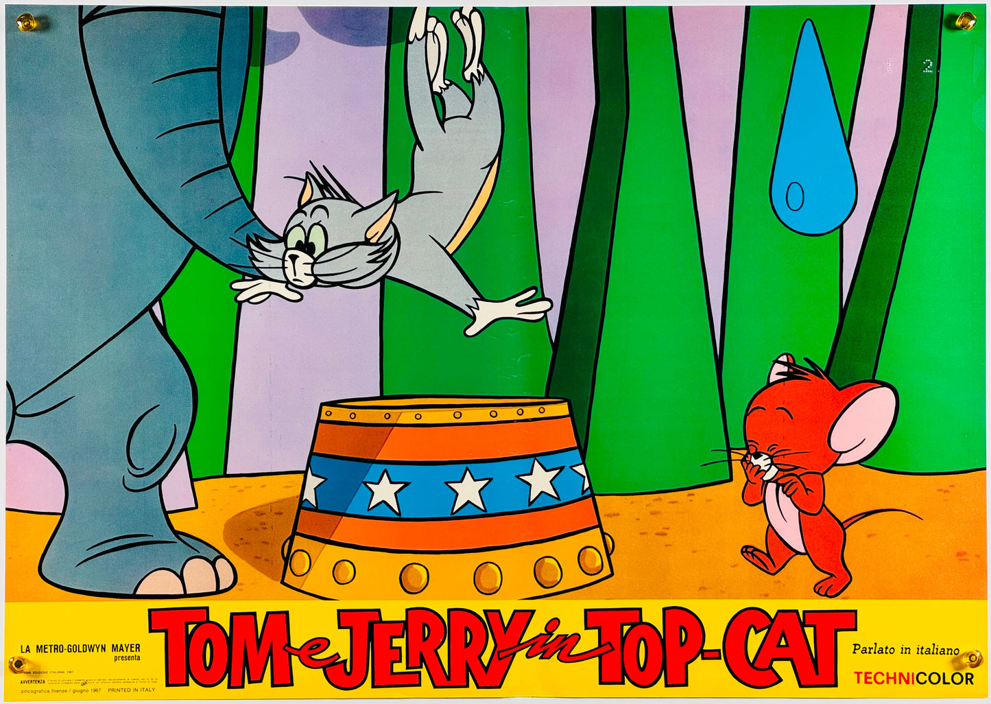 『トムとジェリー Tom e Jerry in Top Cat』 映画 ポスター イタリア オリジナル [872]