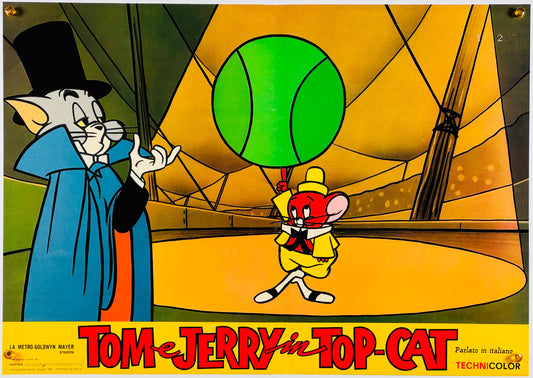 『トムとジェリー Tom e Jerry in Top Cat』 映画 ポスター イタリア オリジナル [873]