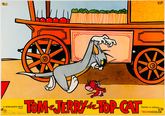 『トムとジェリー Tom e Jerry in Top Cat』 映画 ポスター イタリア オリジナル [876]