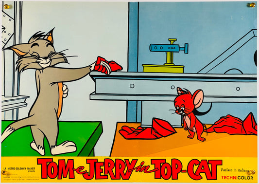『トムとジェリー Tom e Jerry in Top Cat』 映画 ポスター イタリア オリジナル [878]