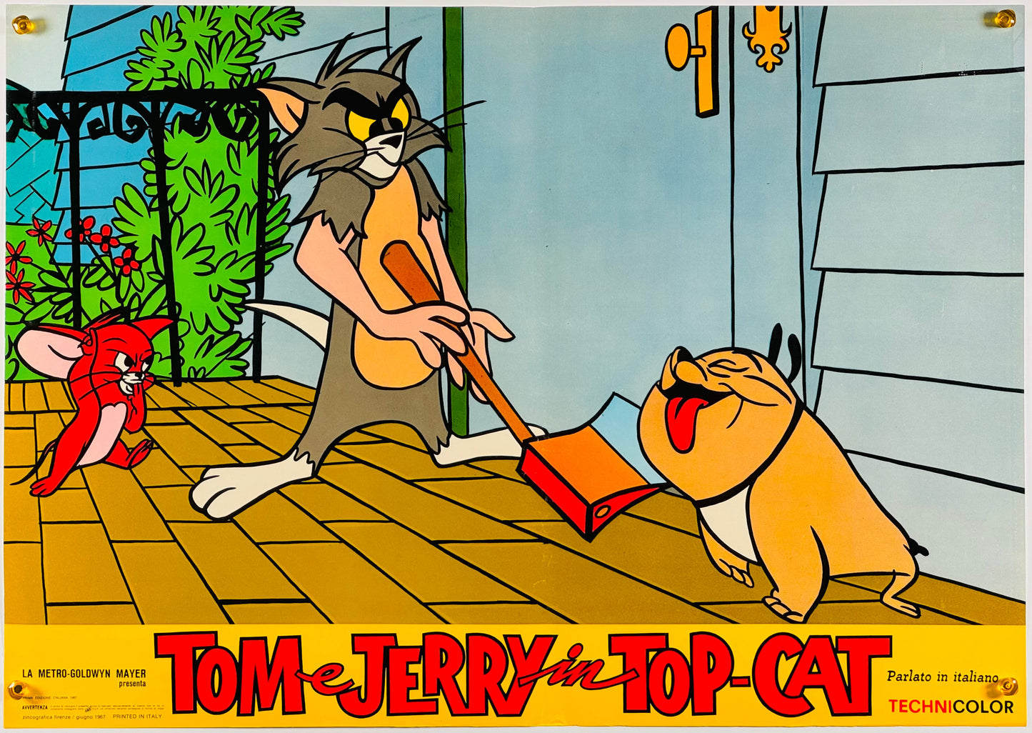 『トムとジェリー Tom e Jerry in Top Cat』 映画 ポスター イタリア オリジナル [879]