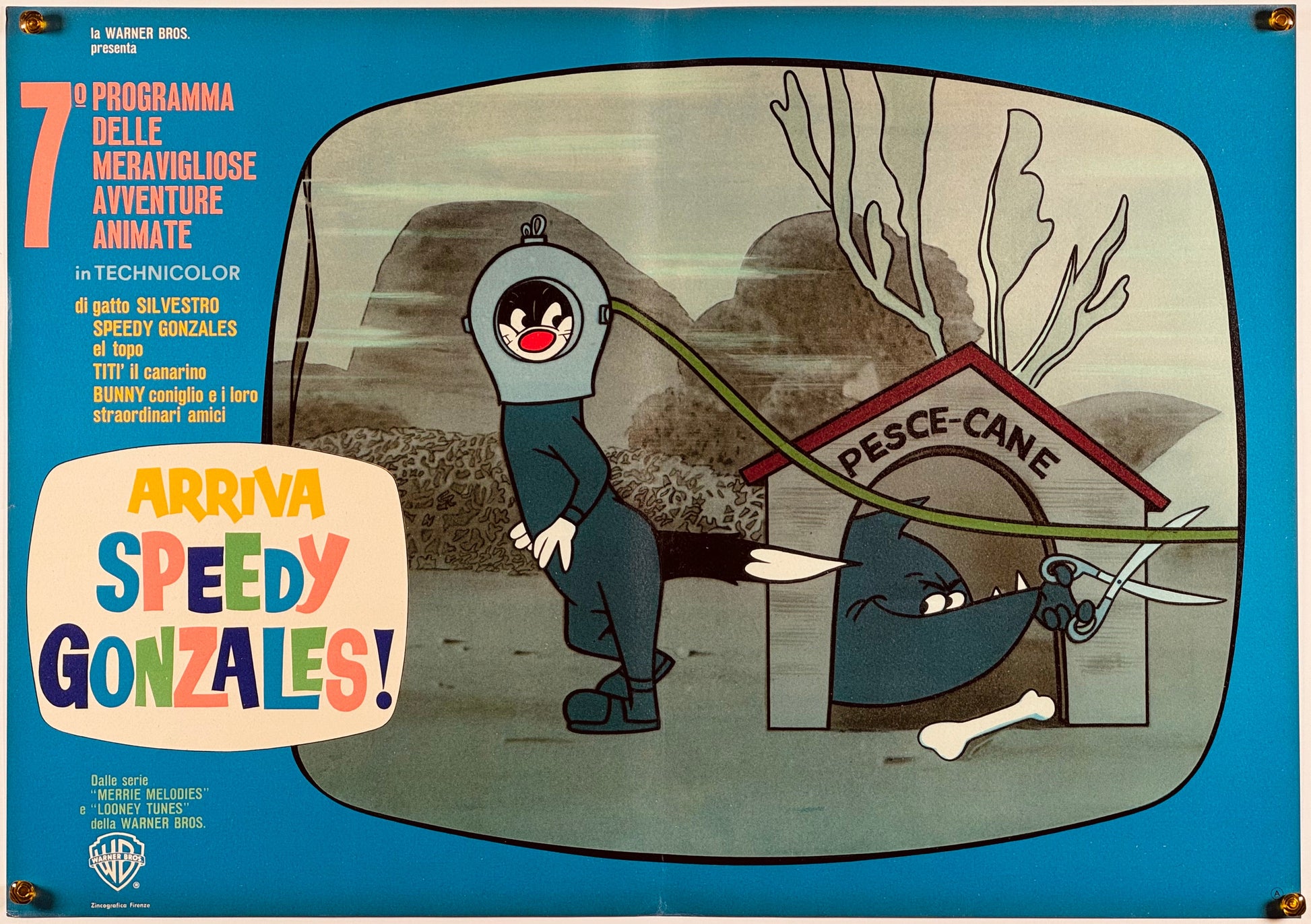 『ルーニー・テューンズ Arriva Speedy Gonzales』 映画 ポスター イタリア オリジナル [903]