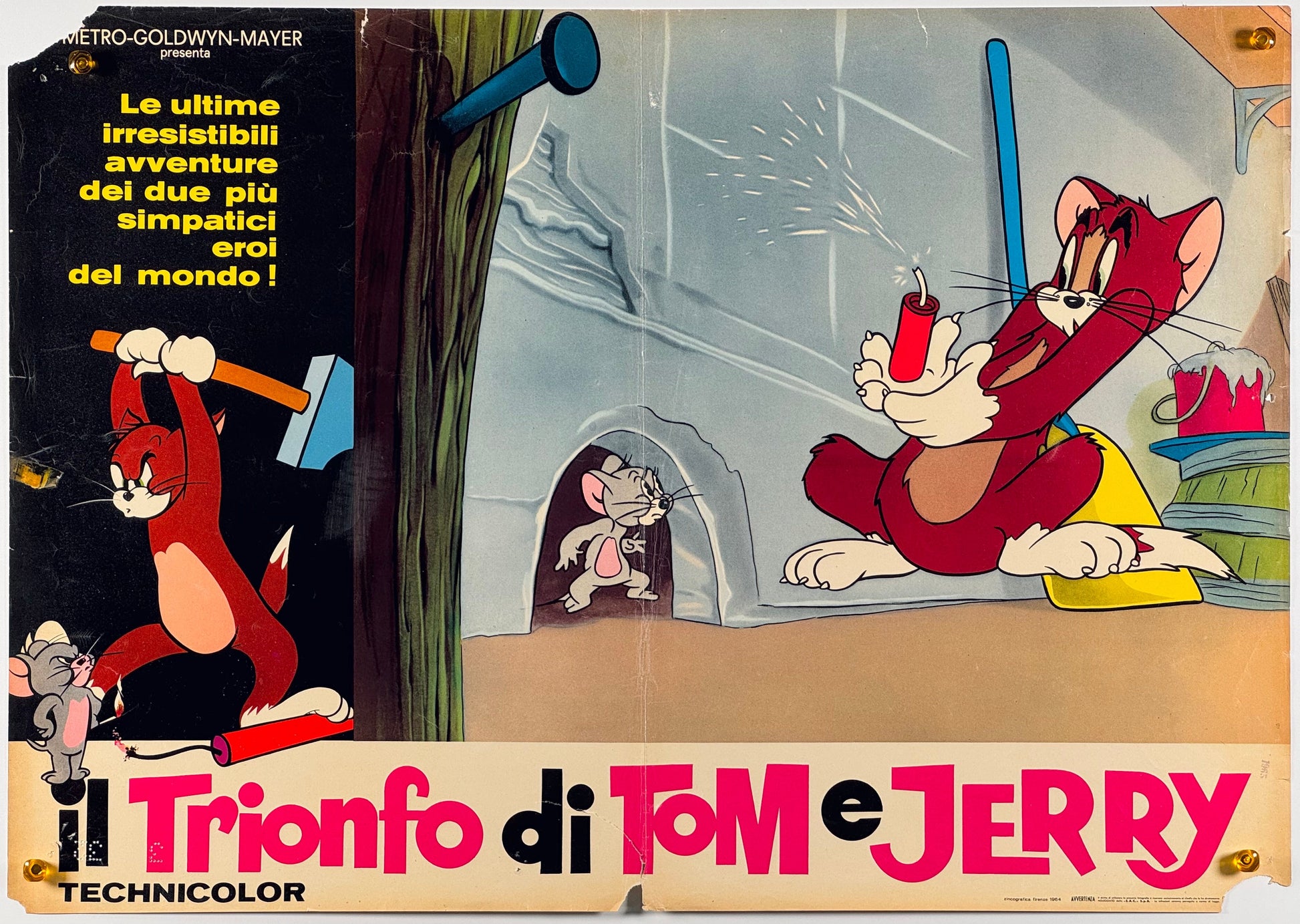 『トムとジェリー Il trionfo di Tom e Jerry』 映画 ポスター イタリア オリジナル [914]