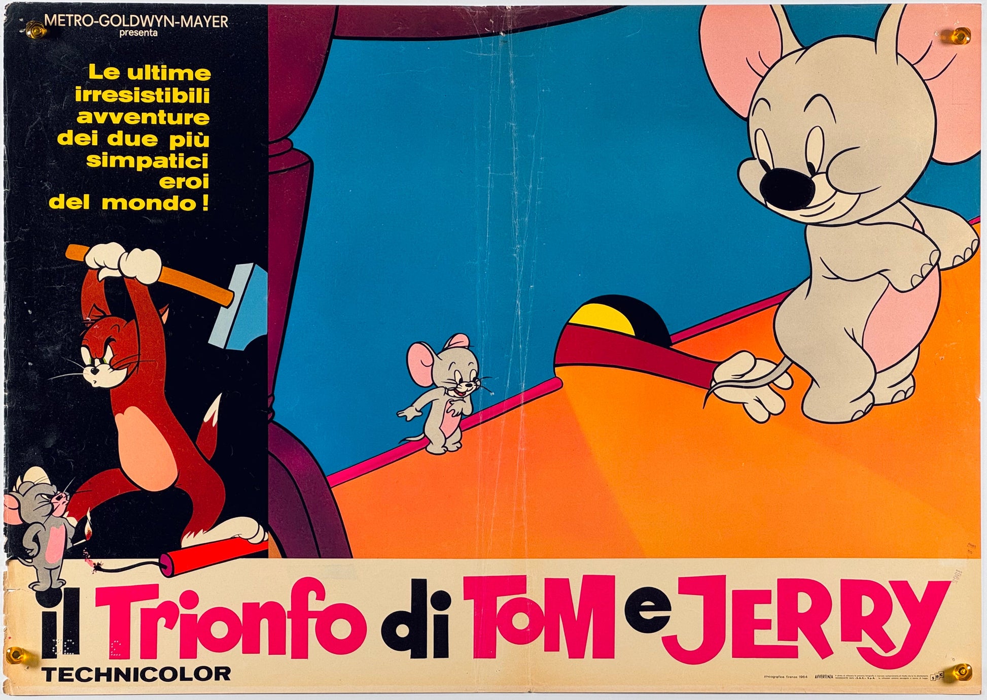 『トムとジェリー Il trionfo di Tom e Jerry』 映画 ポスター イタリア オリジナル [915]