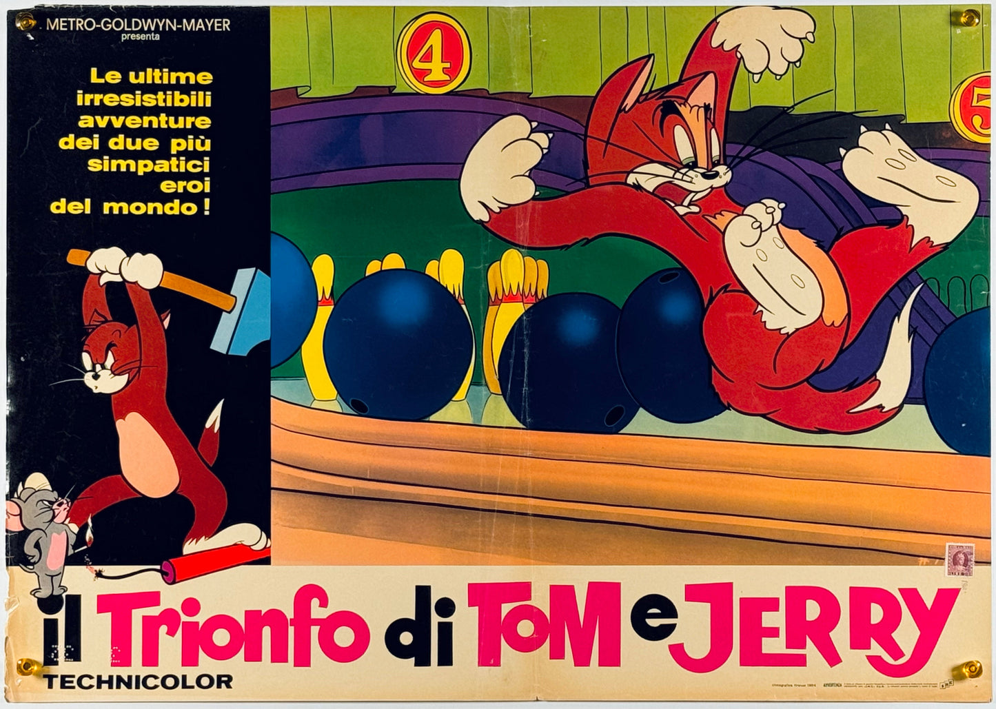 『トムとジェリー Il trionfo di Tom e Jerry』 映画 ポスター イタリア オリジナル [917]