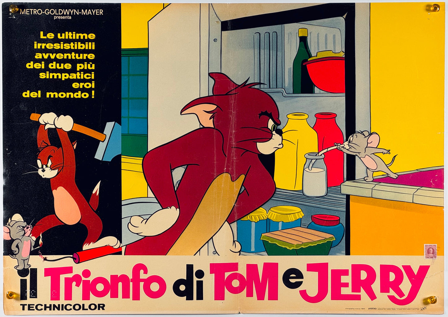 『トムとジェリー Il trionfo di Tom e Jerry』 映画 ポスター イタリア オリジナル [918]