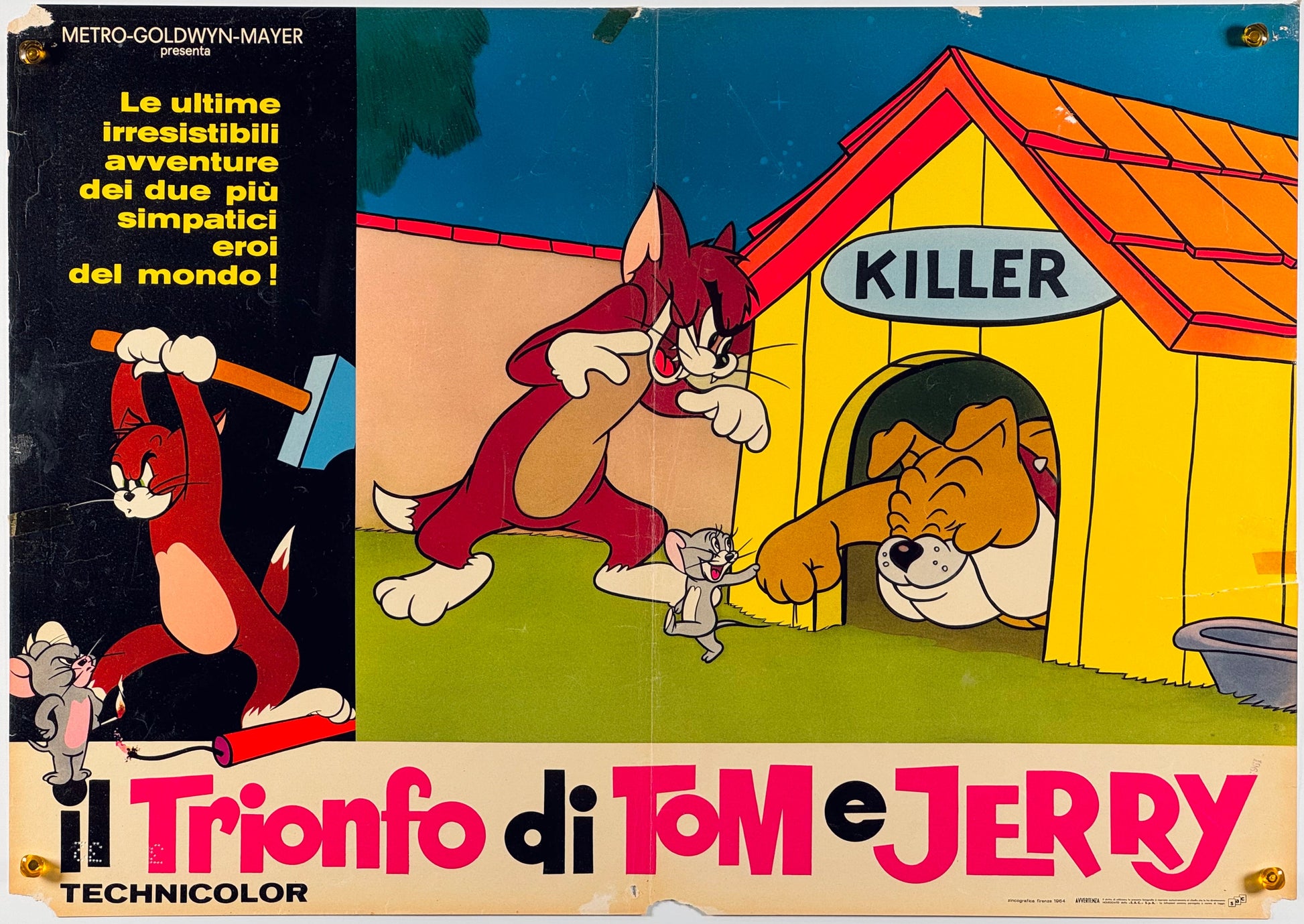 『トムとジェリー Il trionfo di Tom e Jerry』 映画 ポスター イタリア オリジナル [921]