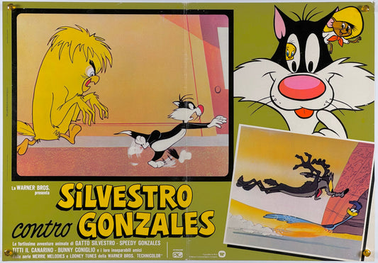 『ルーニー・テューンズ Silvestro contro Gonzales』 映画 ポスター イタリア オリジナル [931]