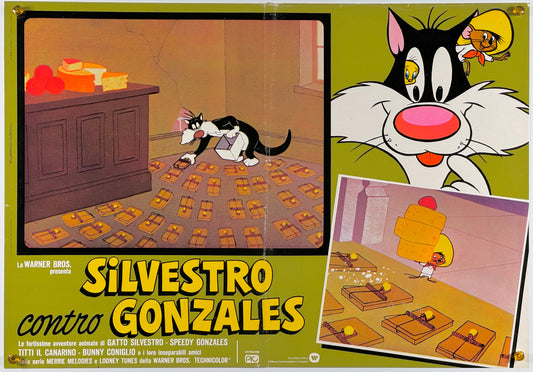 『ルーニー・テューンズ Silvestro contro Gonzales』 映画 ポスター イタリア オリジナル [932]