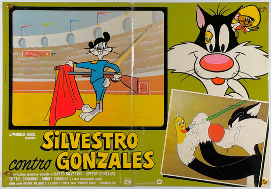 『ルーニー・テューンズ Silvestro contro Gonzales』 映画 ポスター イタリア オリジナル [934]
